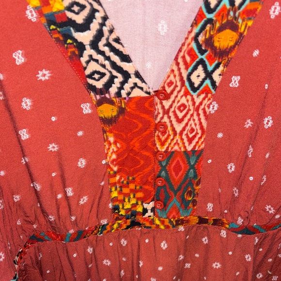 Torrid Rust Red Patterned Mini Dress - Picture 11 of 11